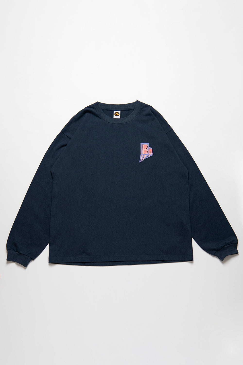 BM block logo long sleeve tee
