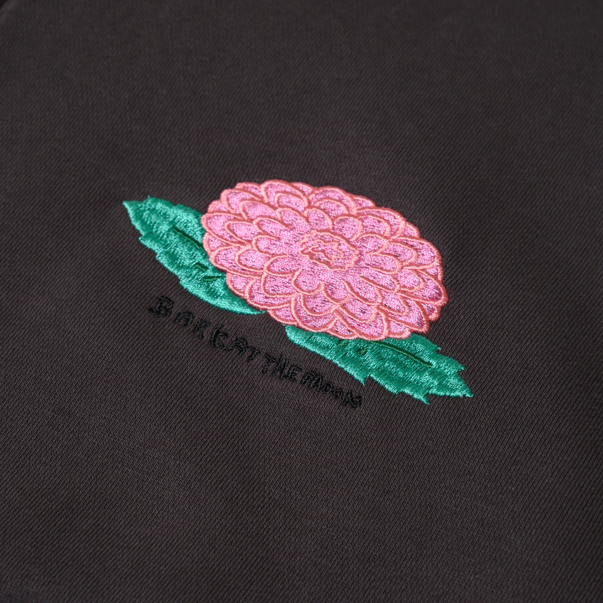 flower half zip sweat shirts