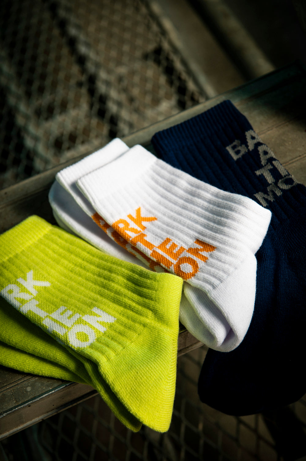 BATM logo socks