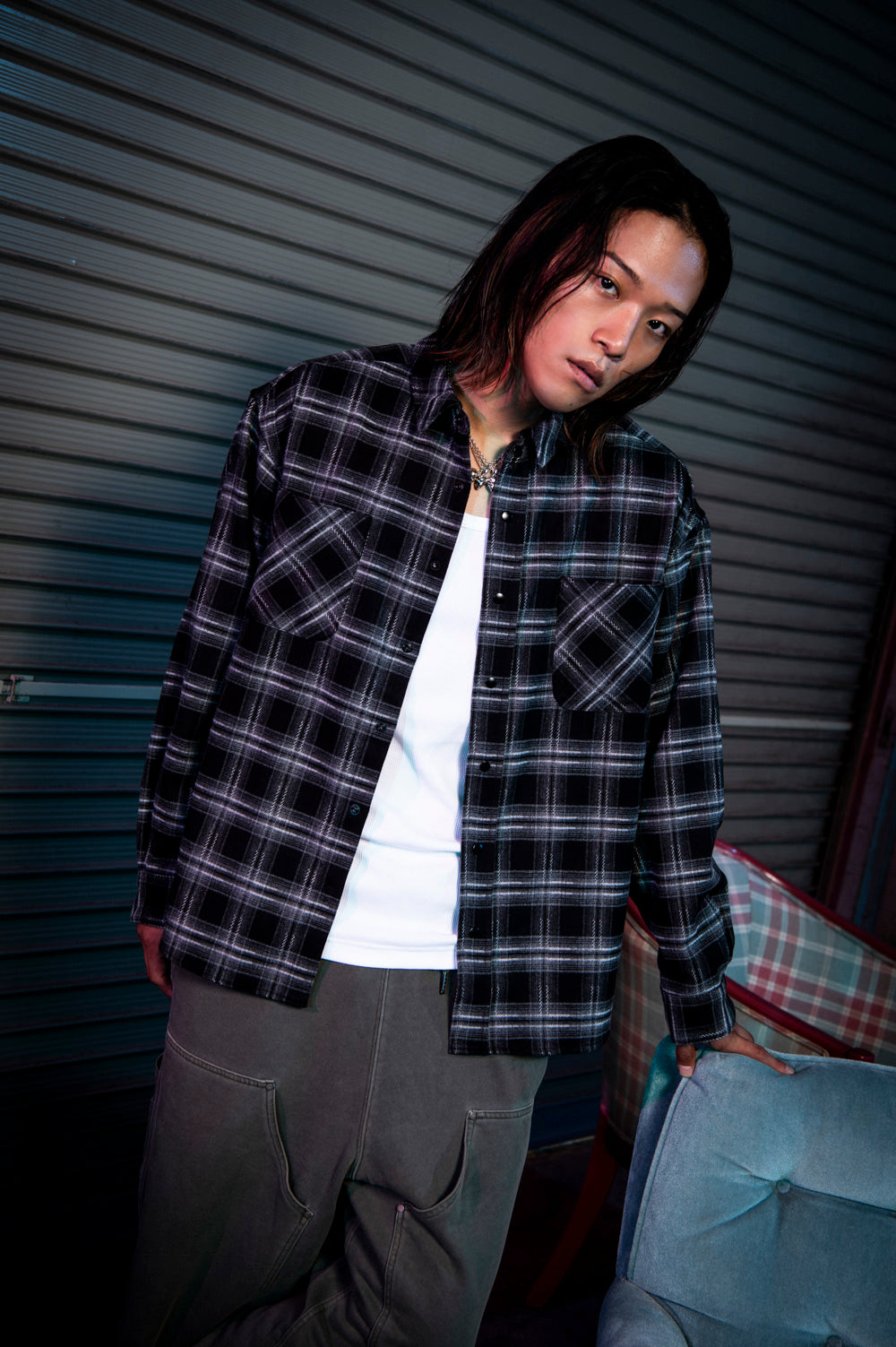 check flannel shirt
