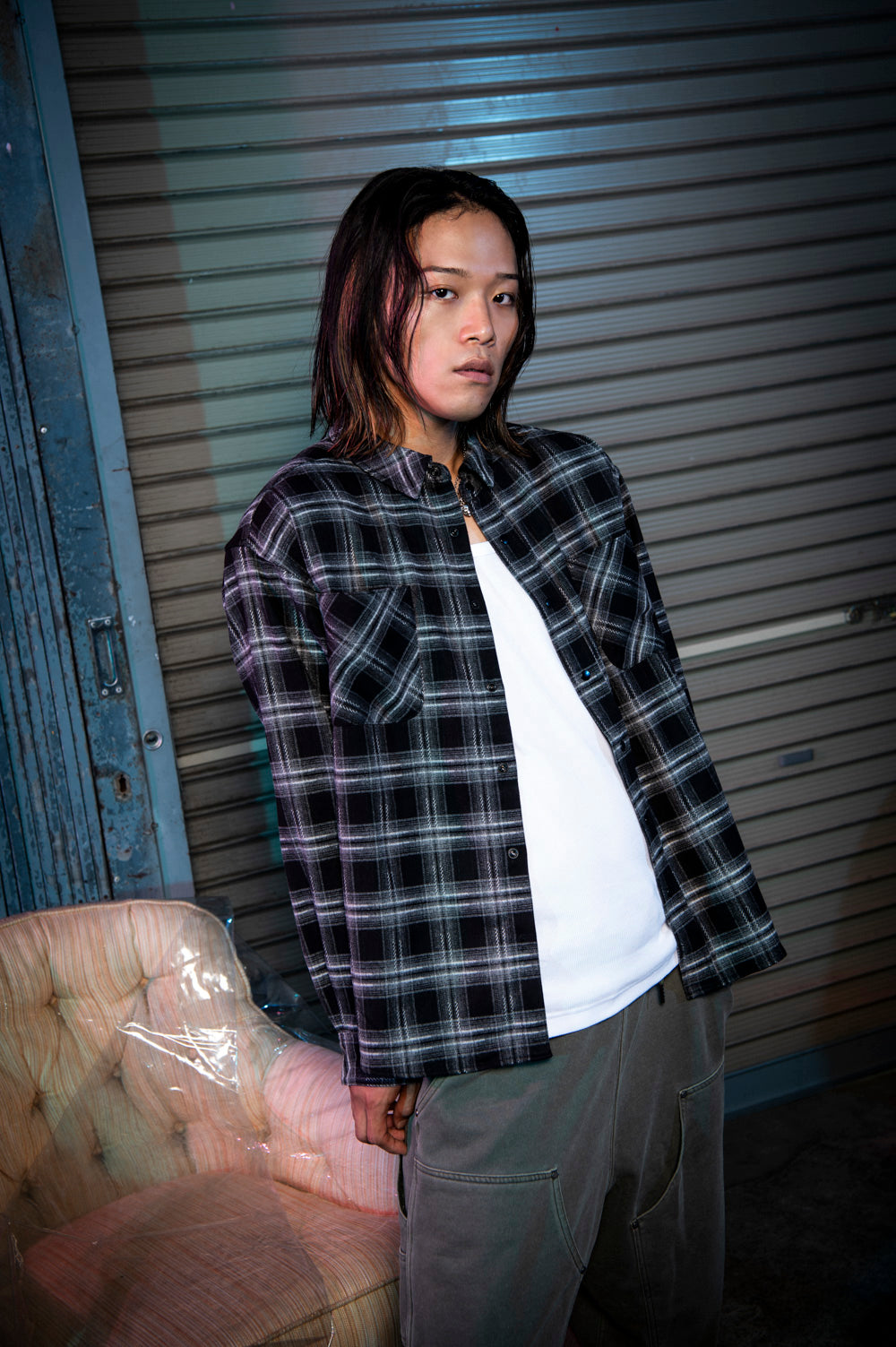check flannel shirt
