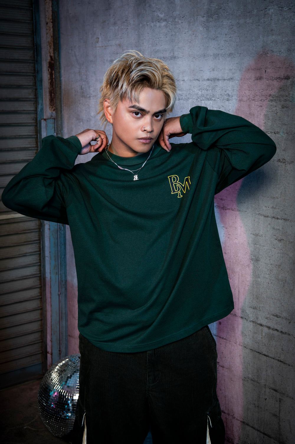 BM logo long sleeve tee
