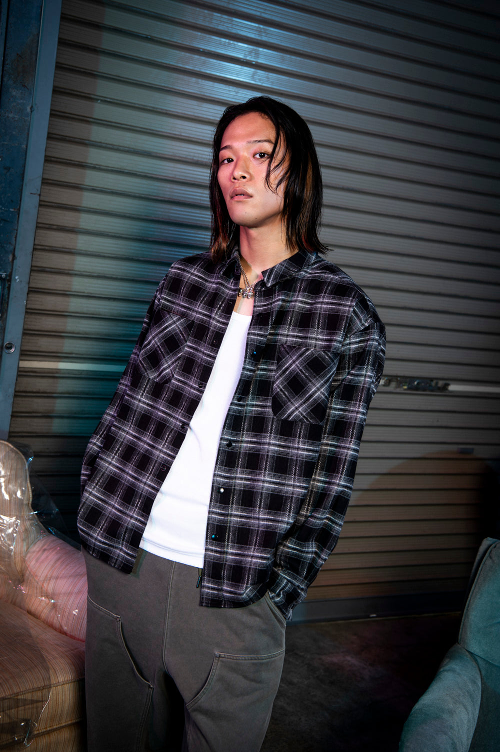 check flannel shirt