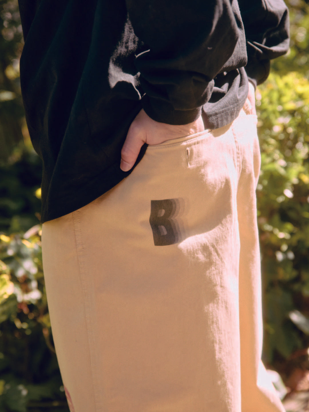 graphic print pants