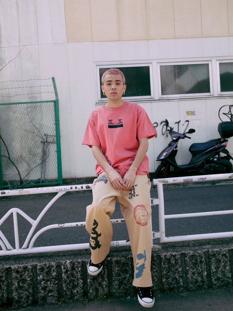 graphic print pants