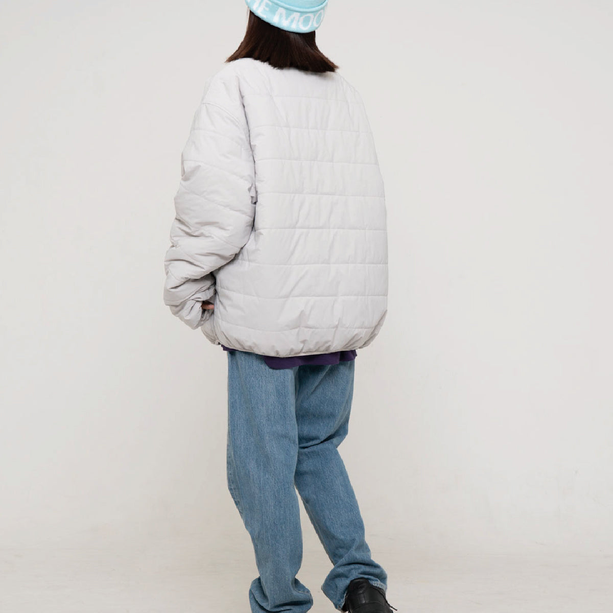 Cheii! logo reversible warm jacket