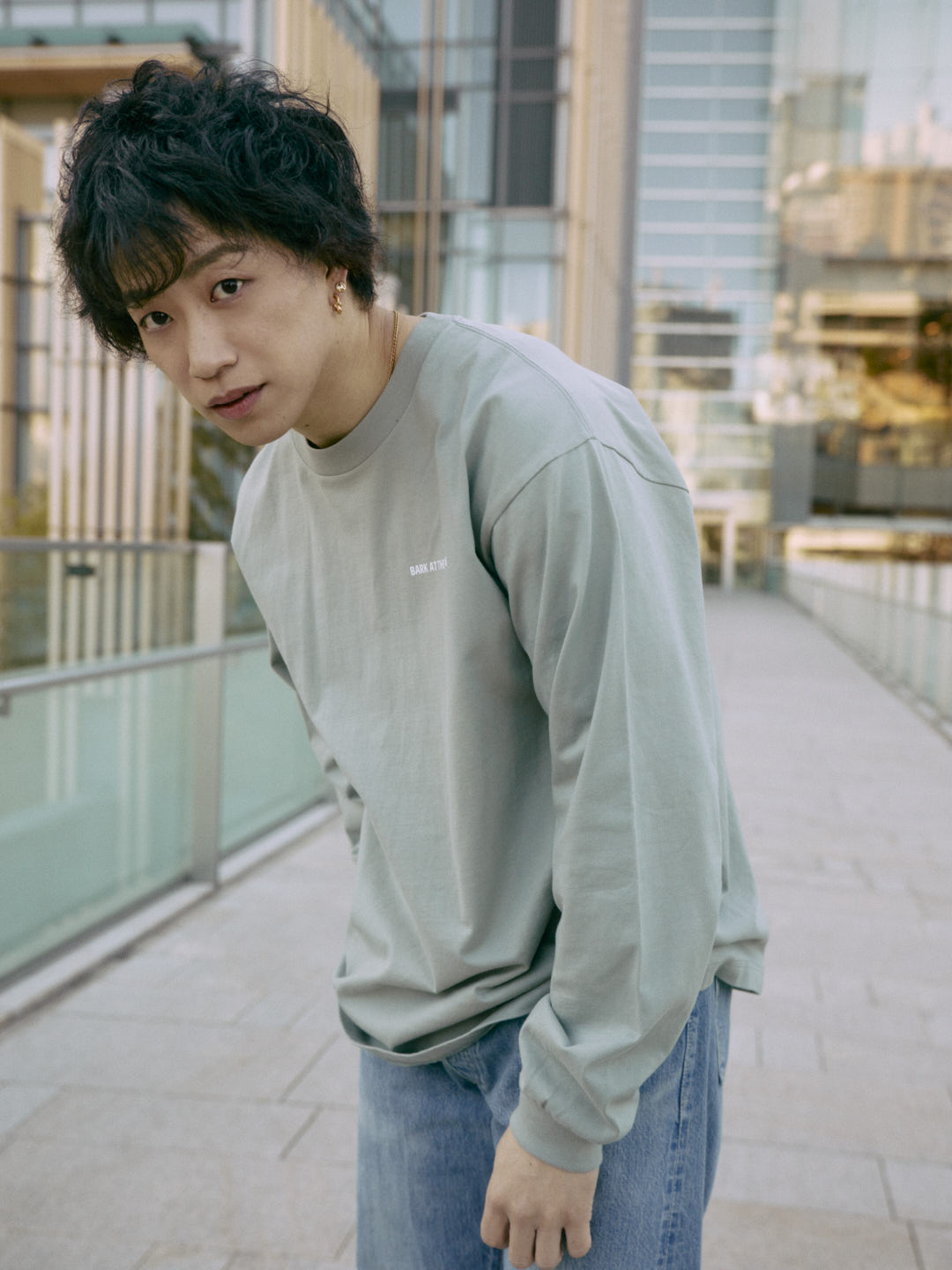 moon logo long sleeve tee