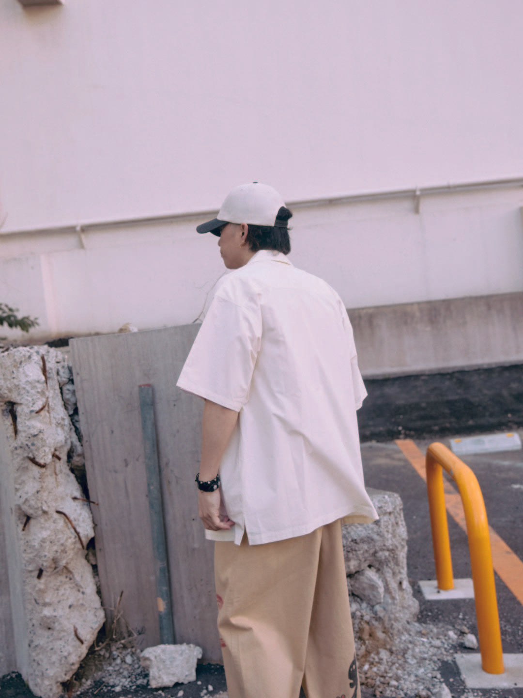 arrest open collar shirt