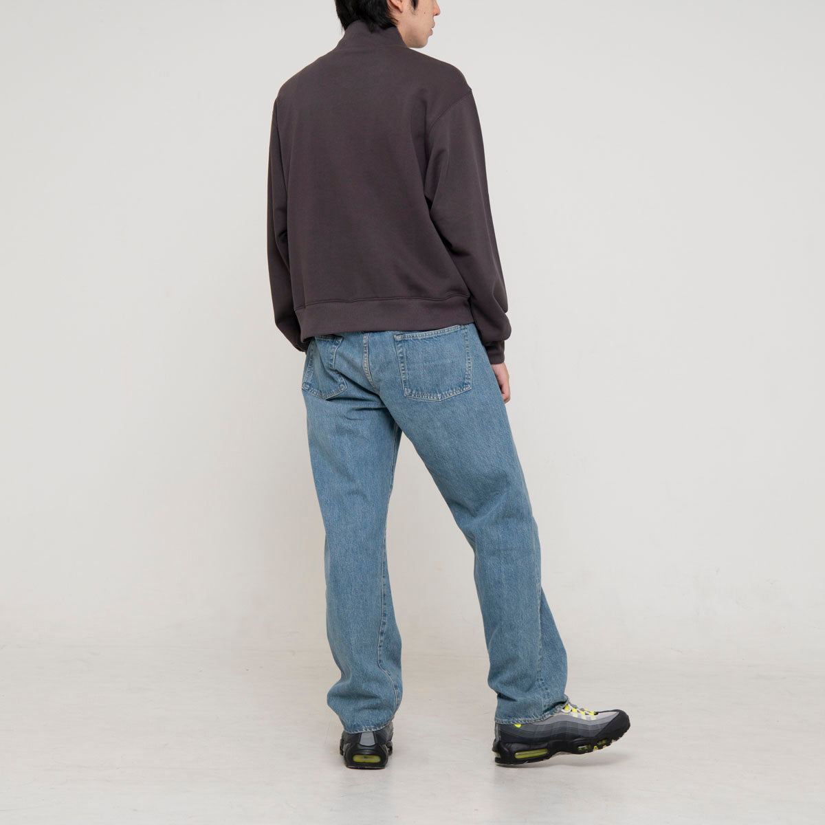 flower half zip sweat shirts