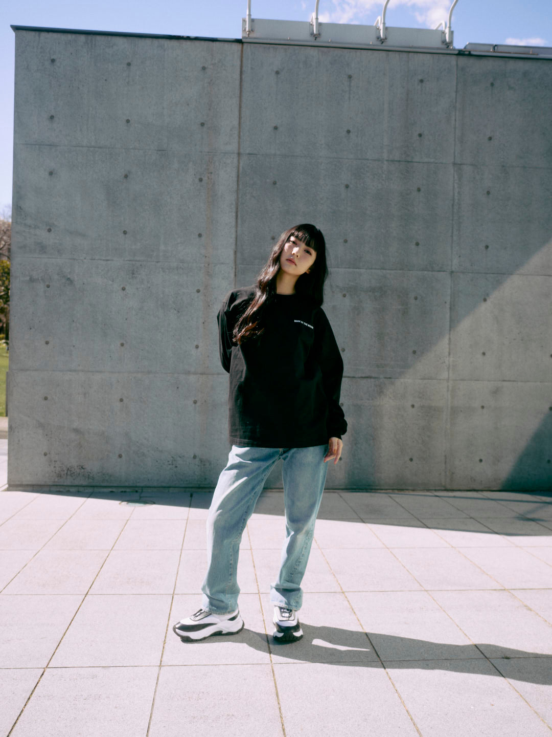 moon logo long sleeve tee