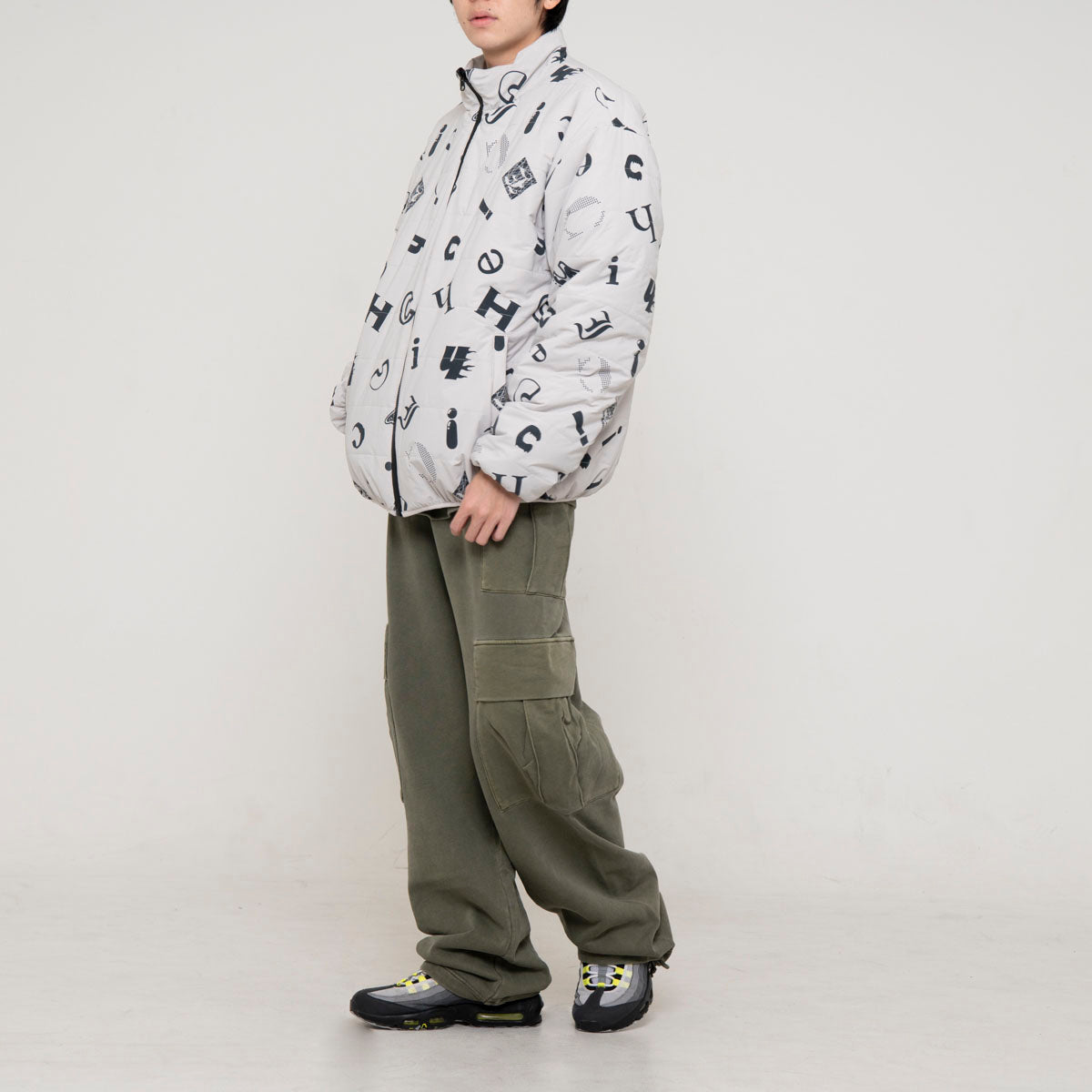 Cheii! logo reversible warm jacket