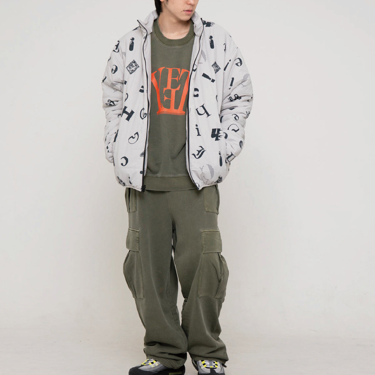 Cheii! logo reversible warm jacket