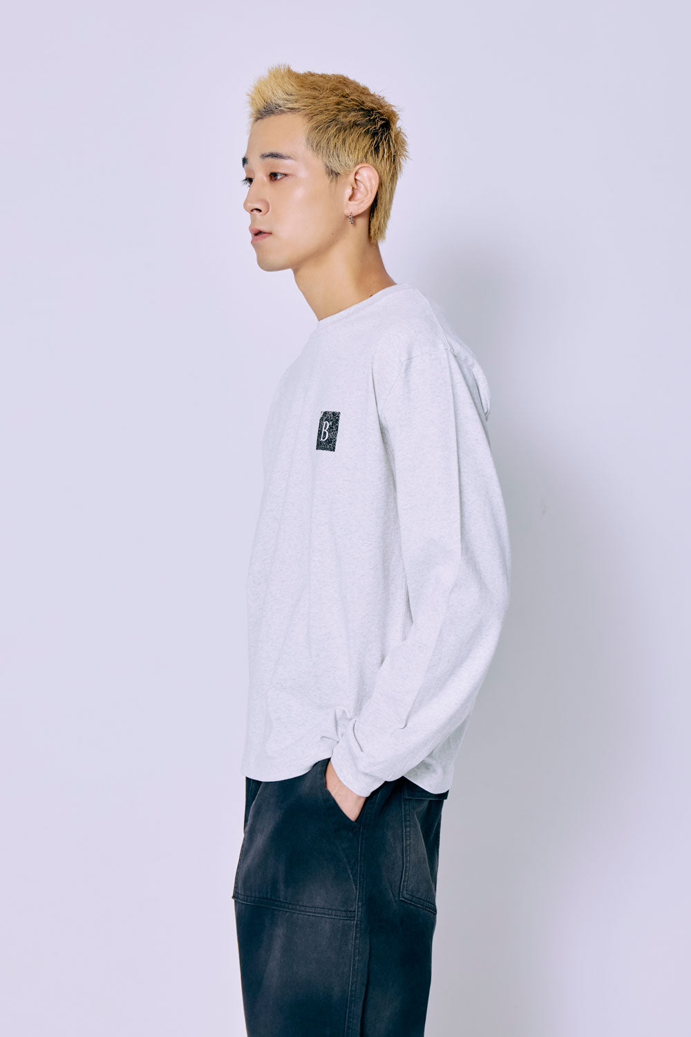 SQUARE BM LOGO L/S TEE