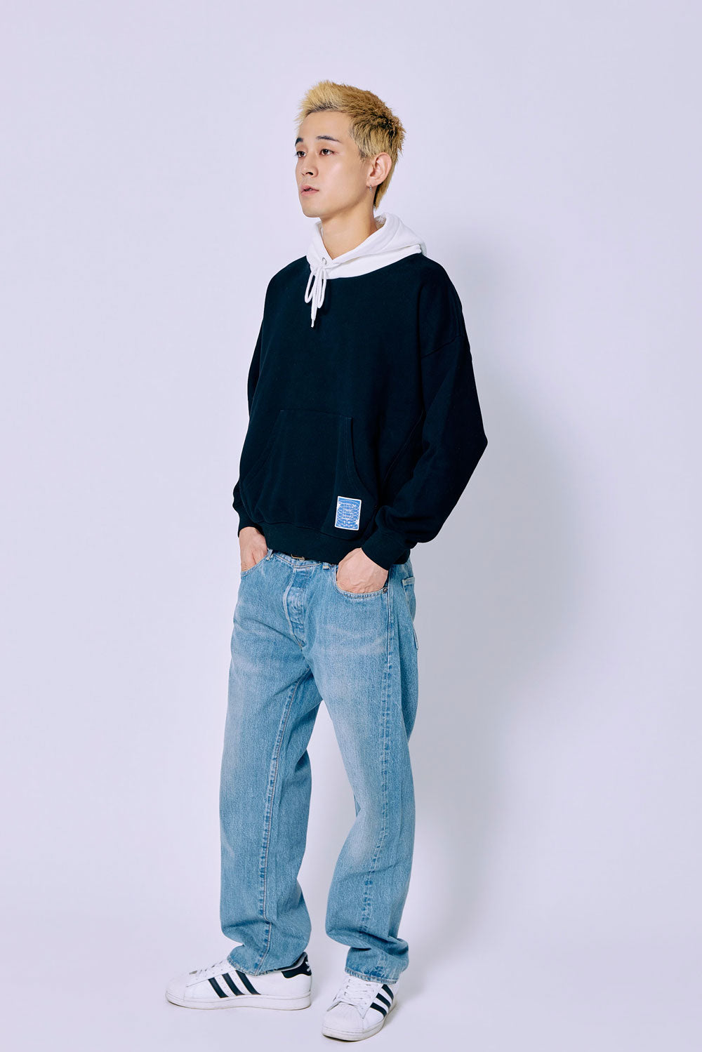 <予約>BICOLOR PATCH HOODIE