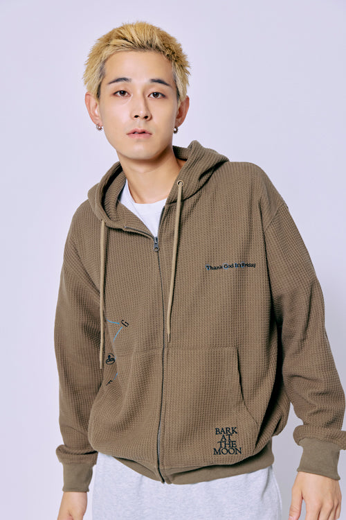 THANK GOD IT'S FRIDAY ZIP HOODIE