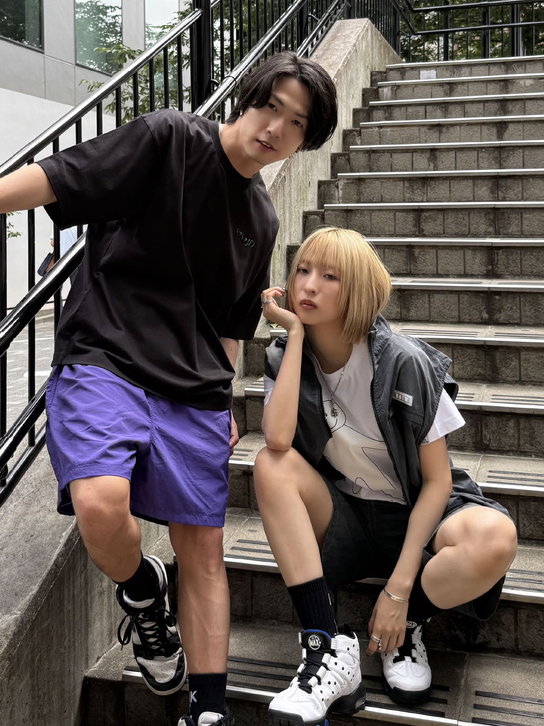 BM logo swim pants