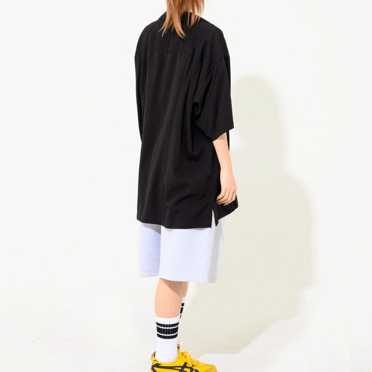 skull_open collar shirt