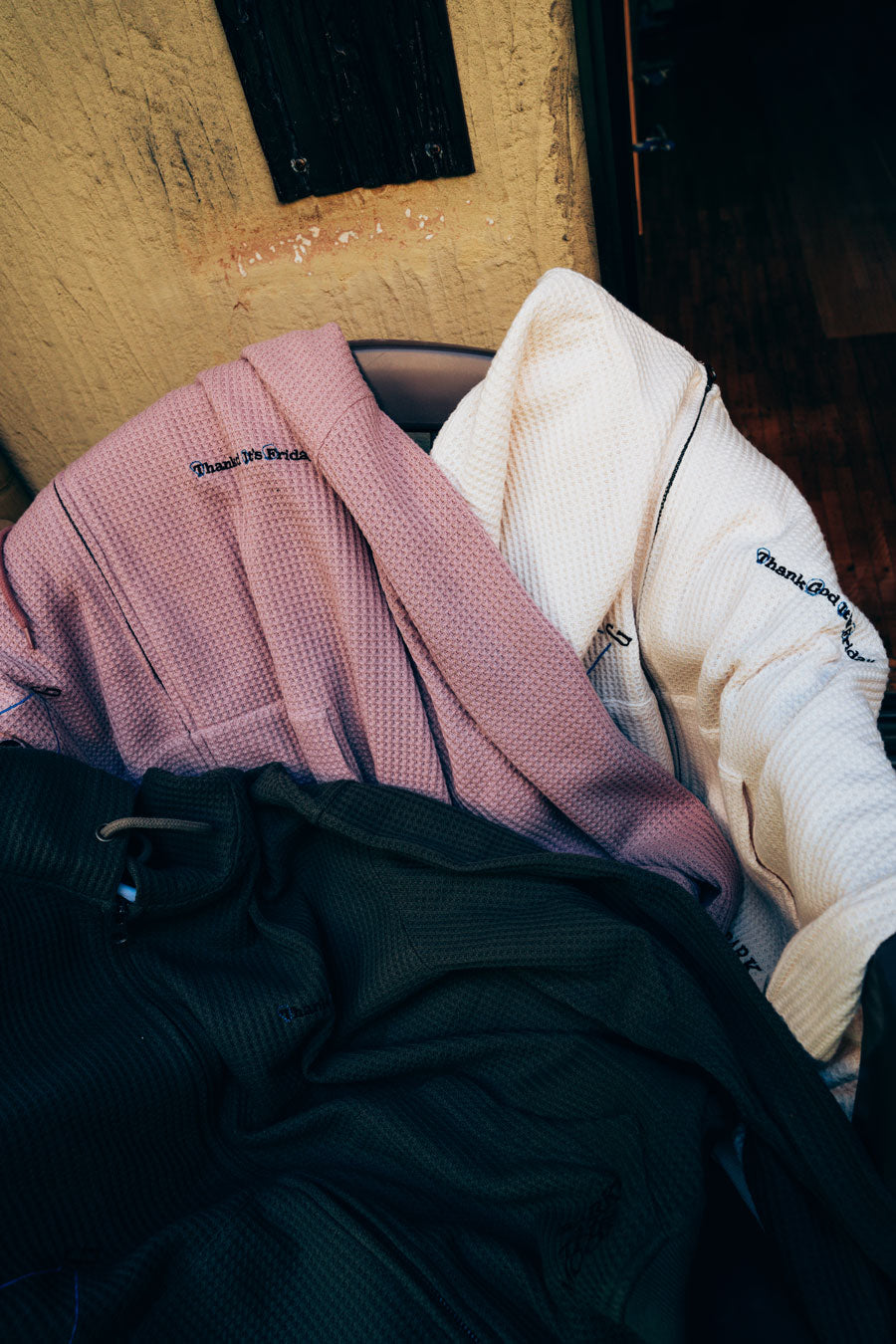 THANK GOD IT'S FRIDAY ZIP HOODIE