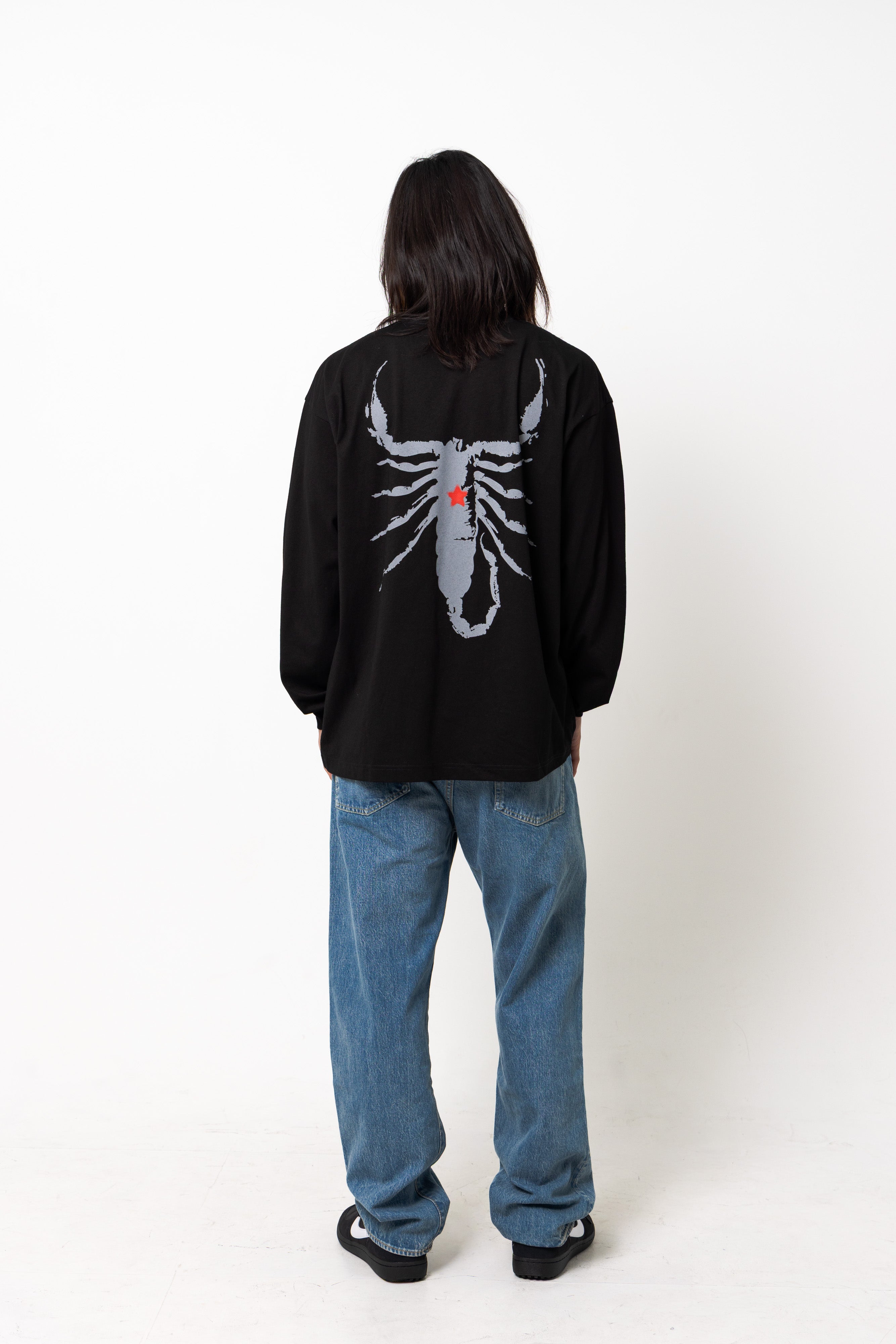 scorpion logo long sleeve tee