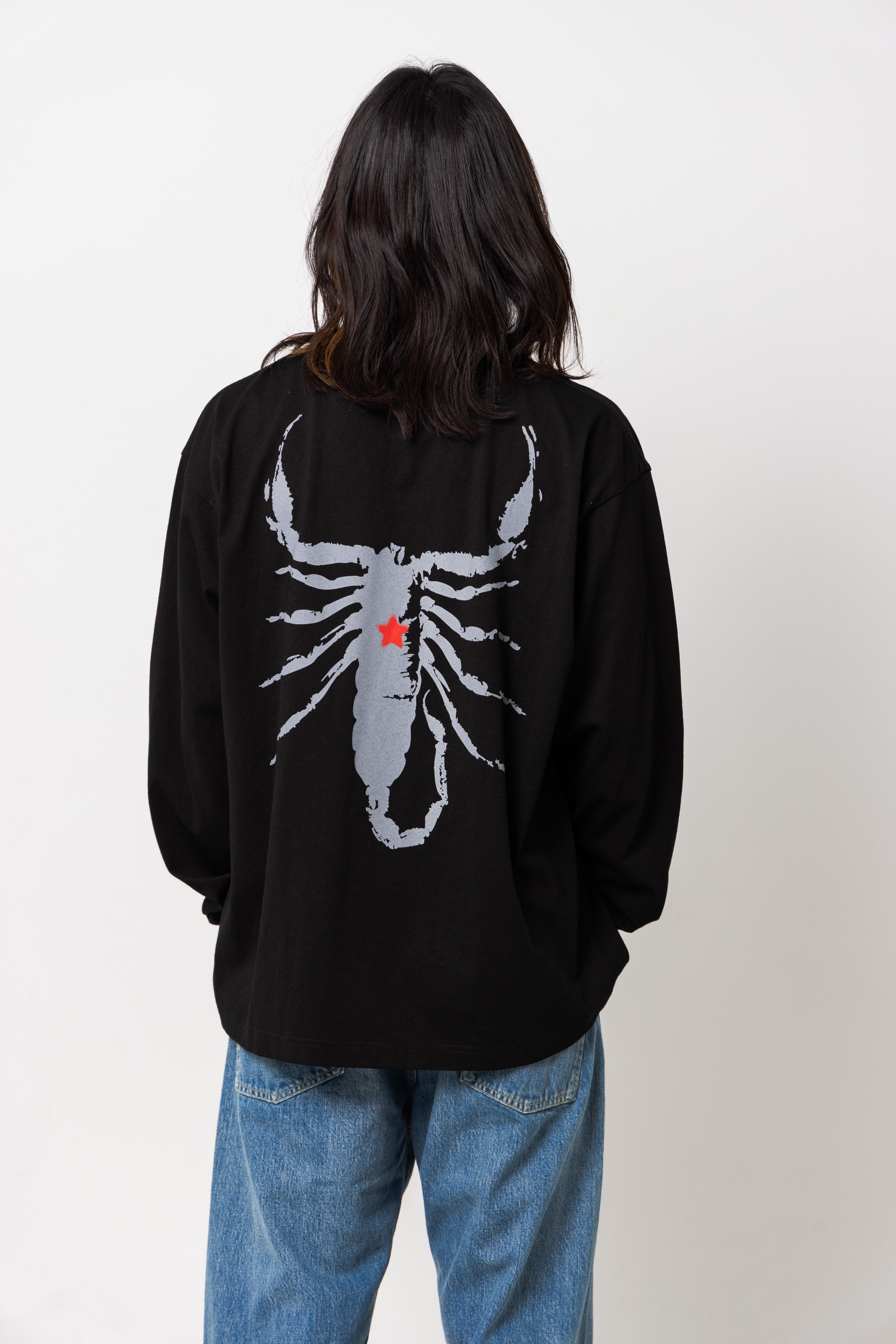 scorpion logo long sleeve tee