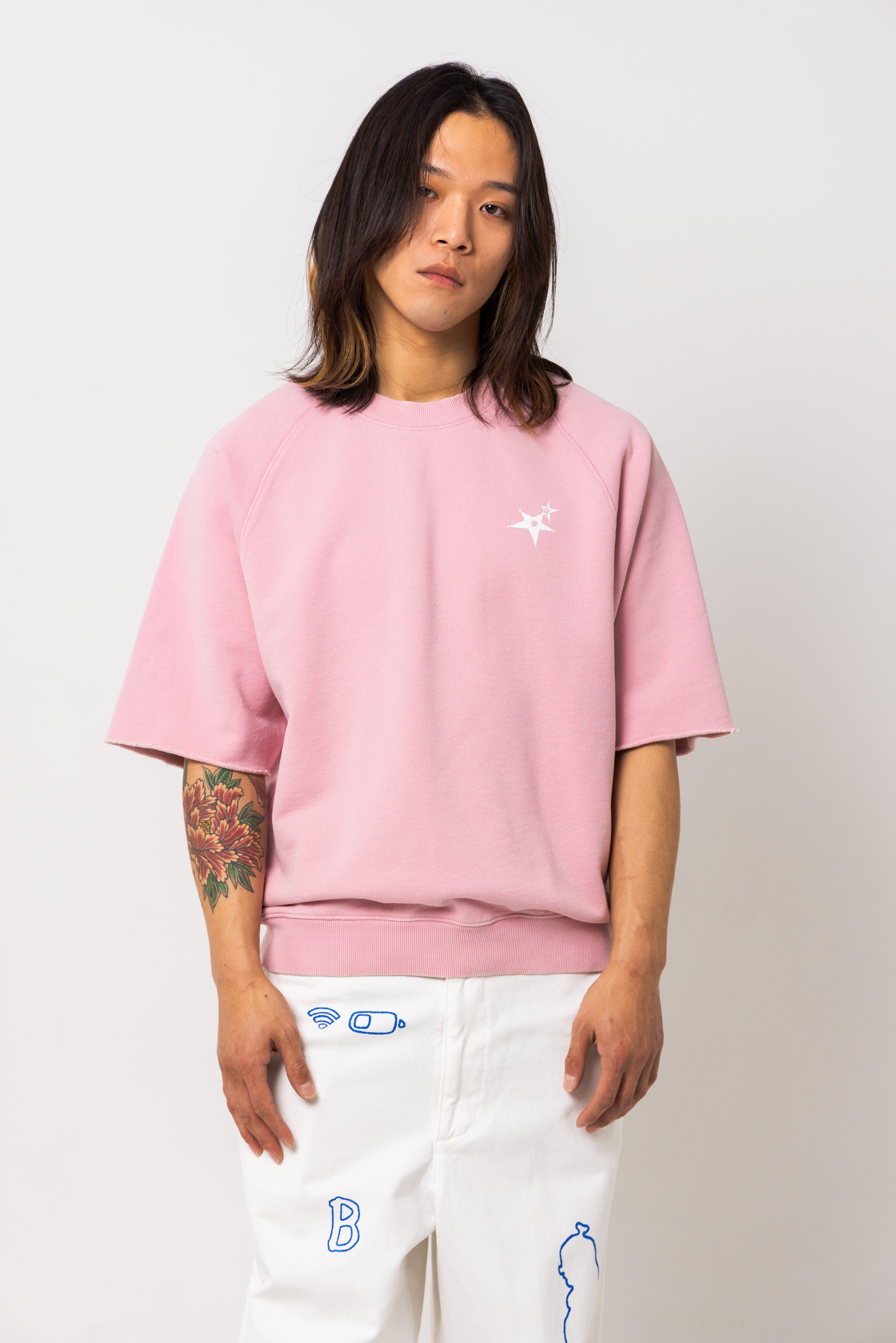 Powder processed sweat T-shirt