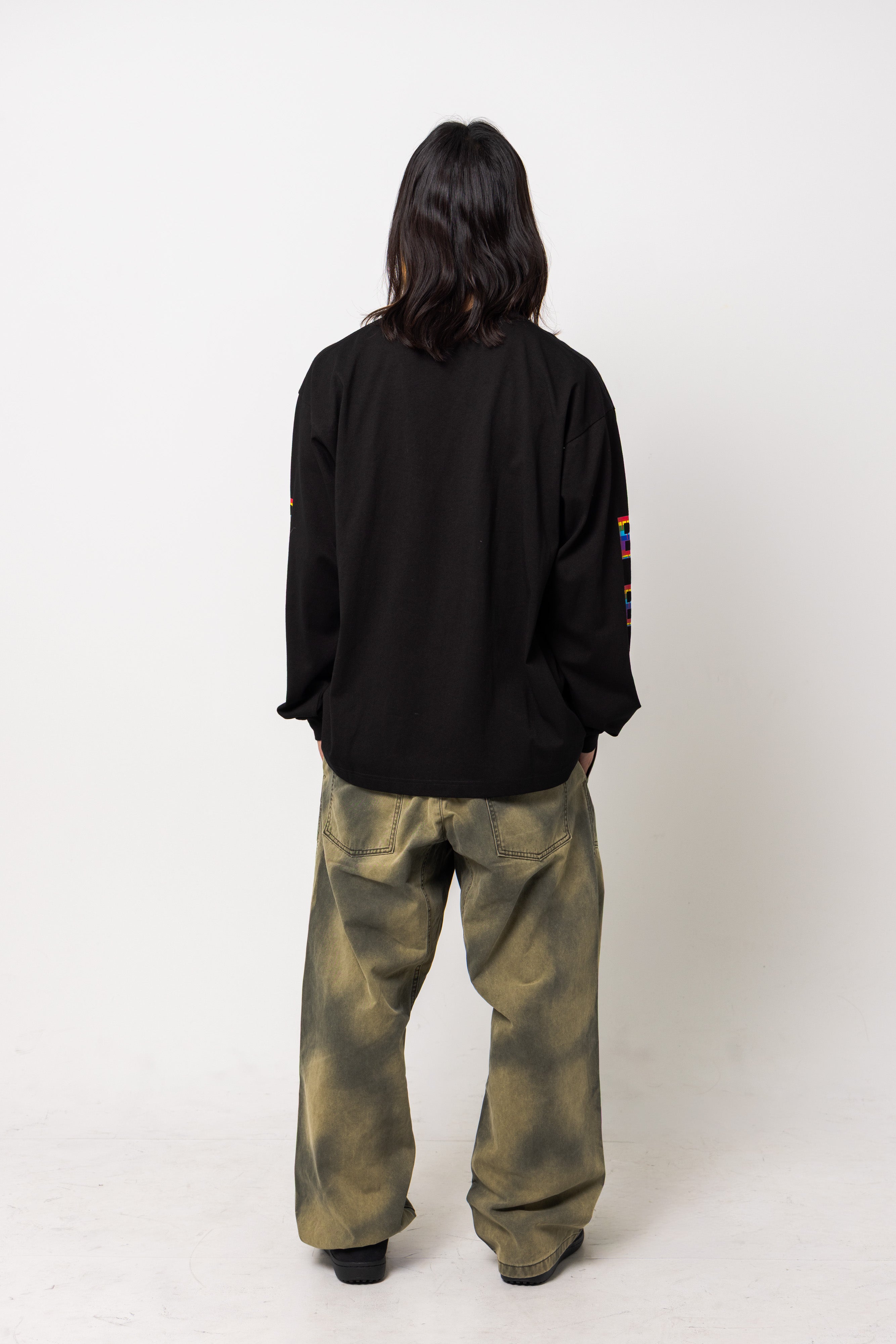 B logo long sleeve tee