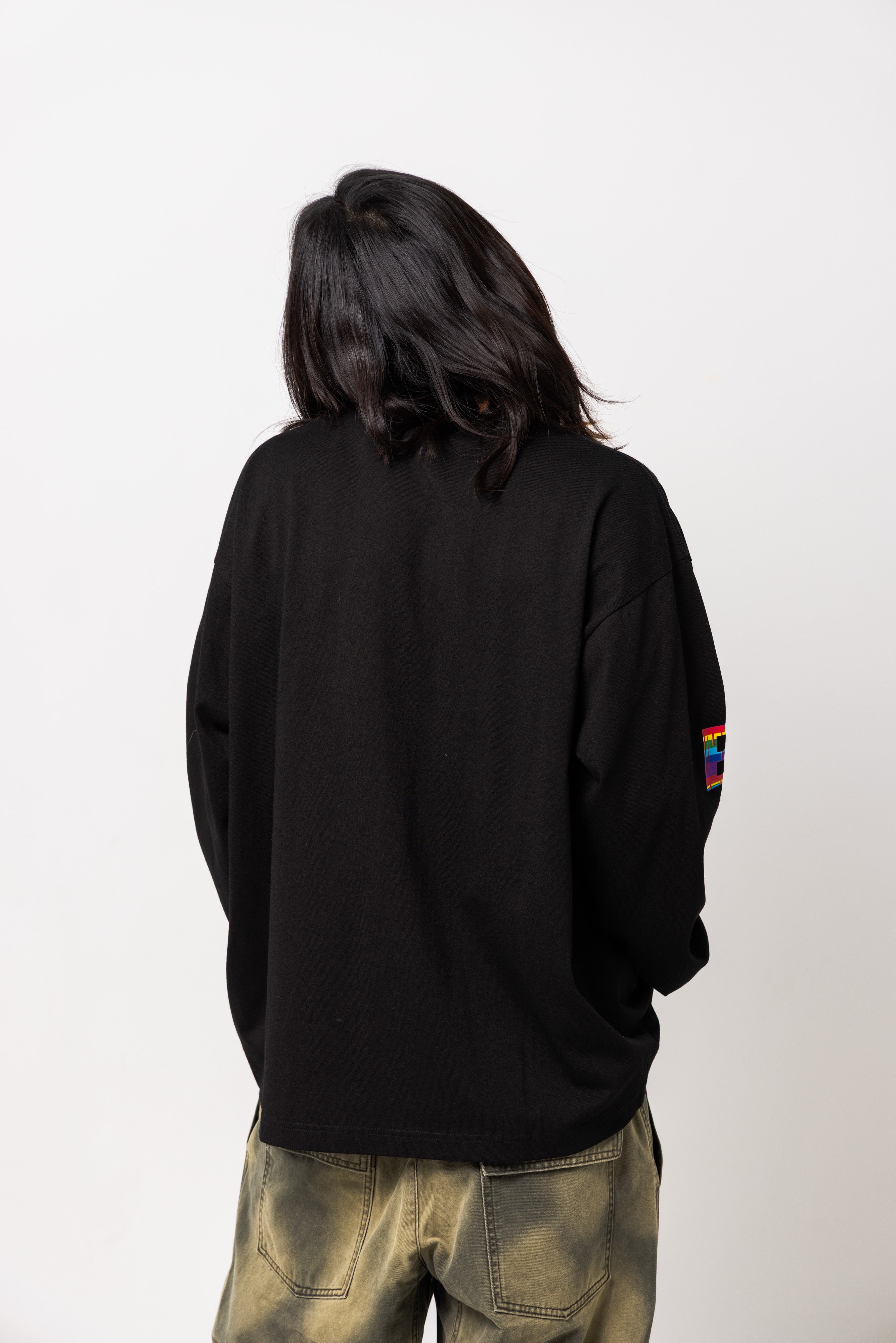B logo long sleeve tee