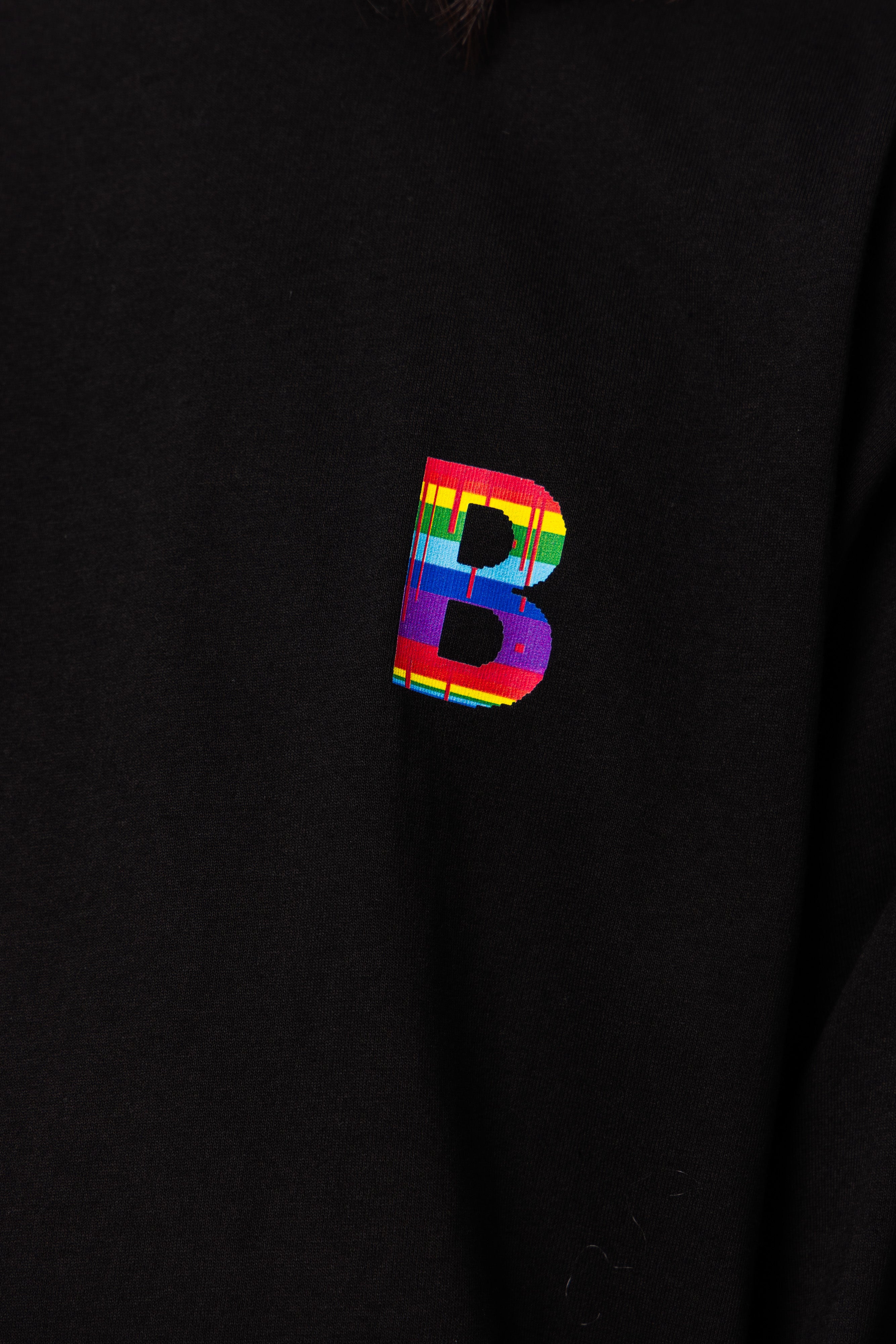 B logo long sleeve tee