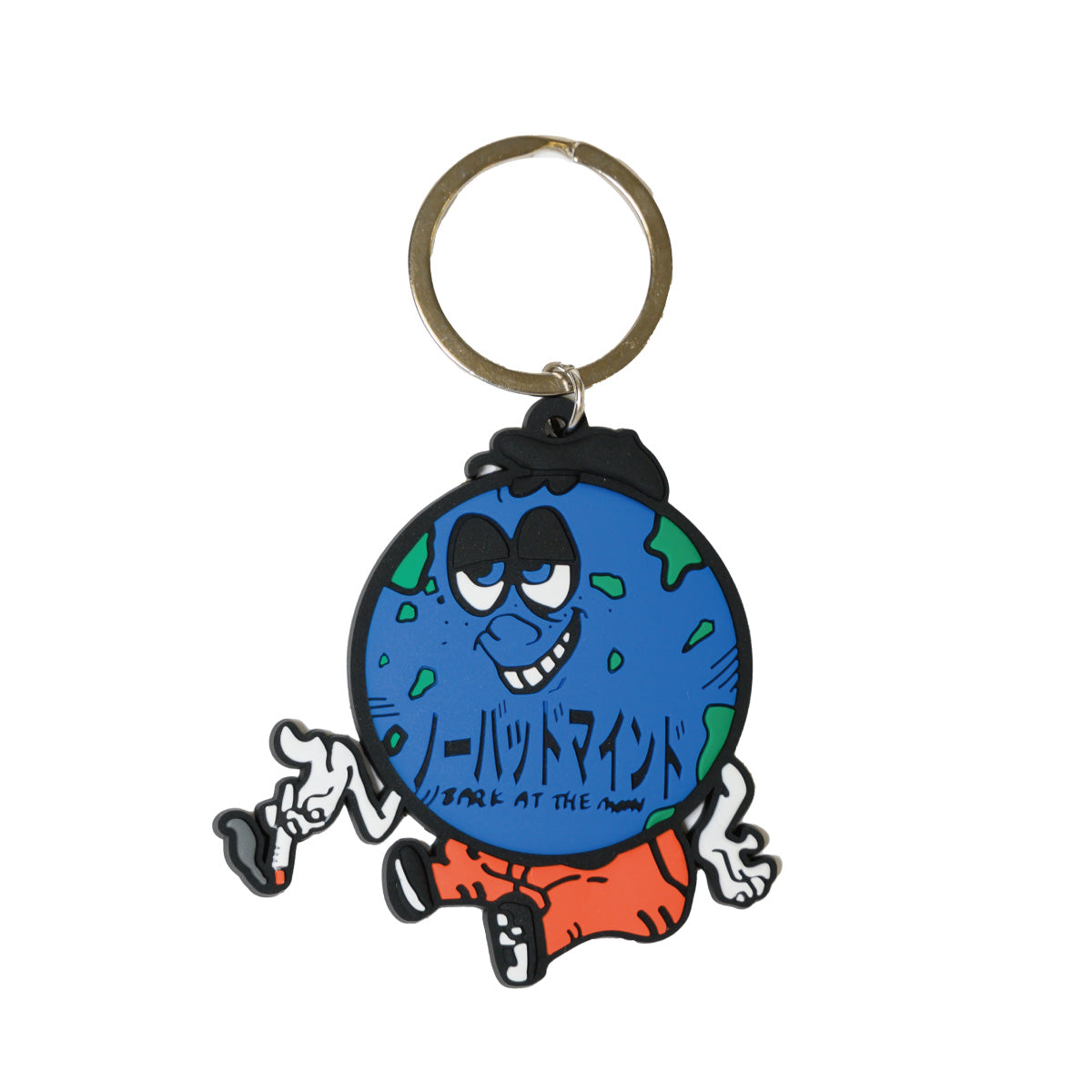 NO BAD MIND character rubber keychain