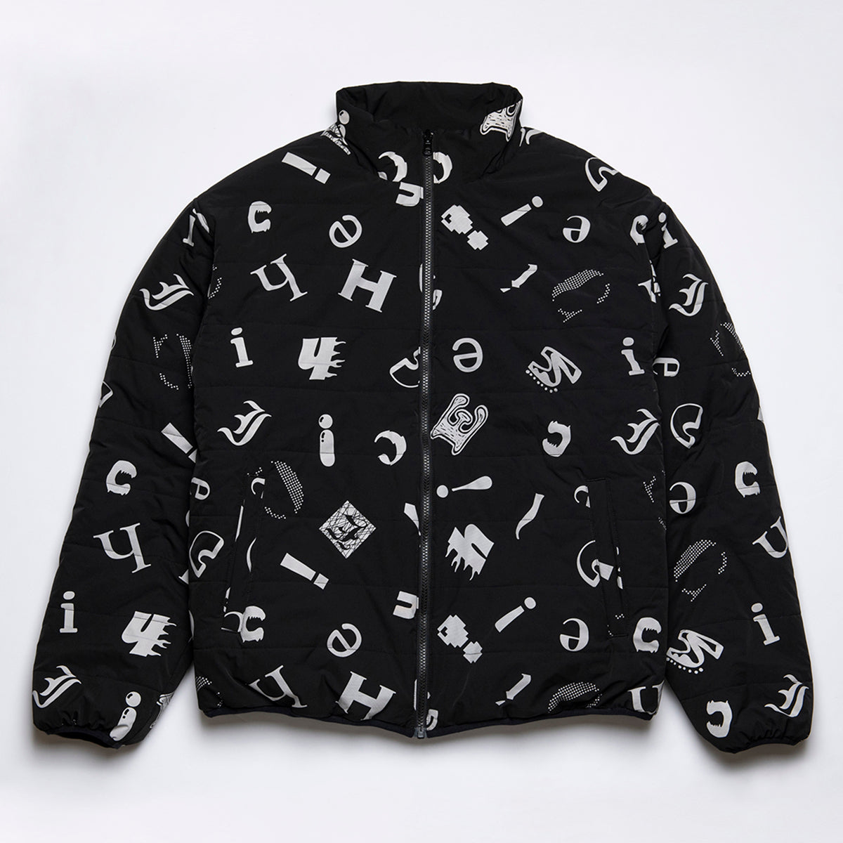 Cheii! logo reversible warm jacket