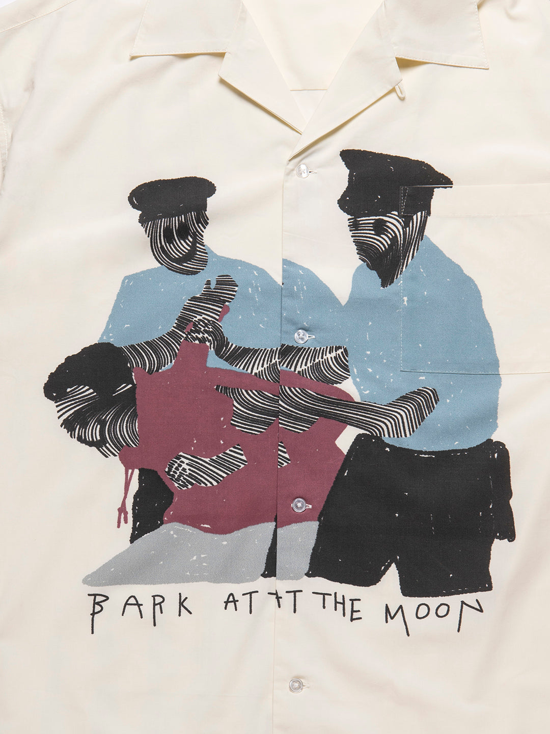 arrest open collar shirt