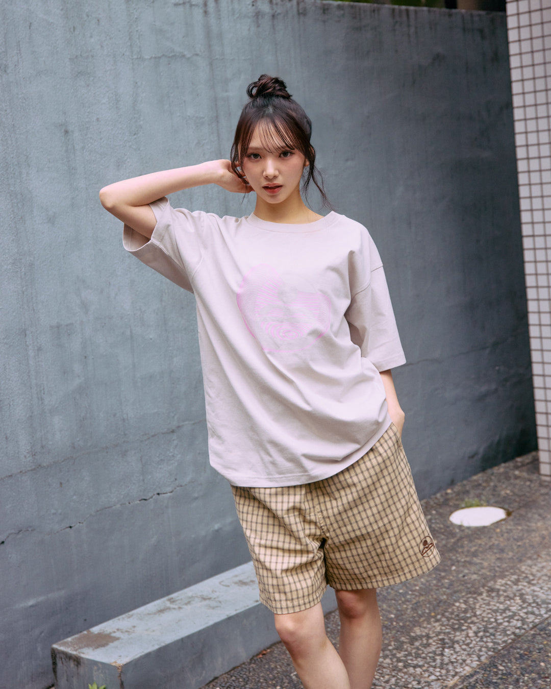 plaid half pants