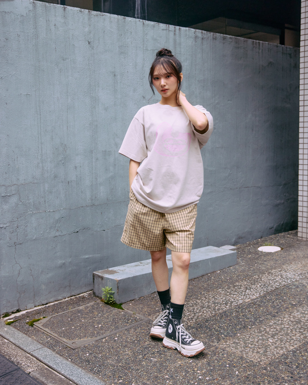 wave logo T-shirt