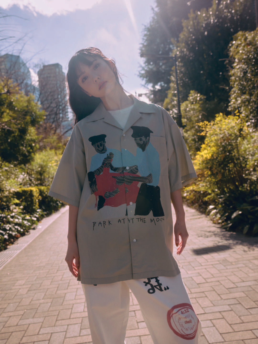 arrest open collar shirt