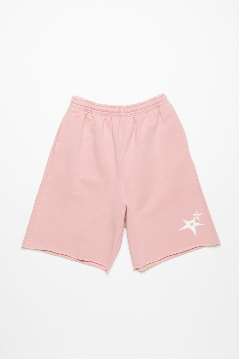 Powder processed sweat half pants