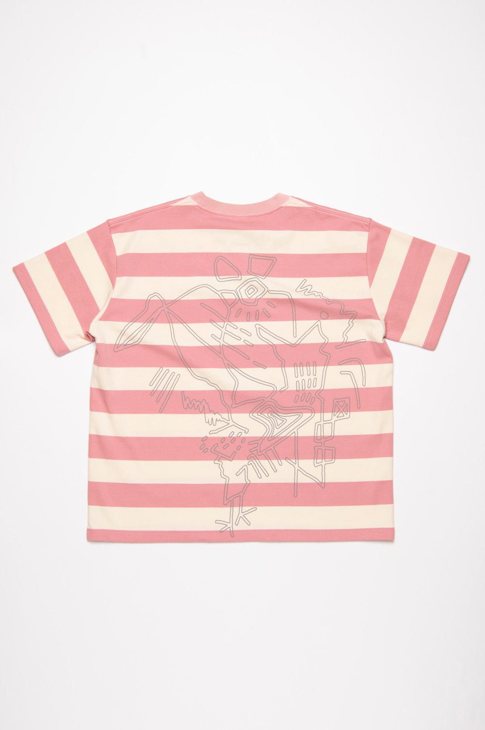 Border pattern T-shirt