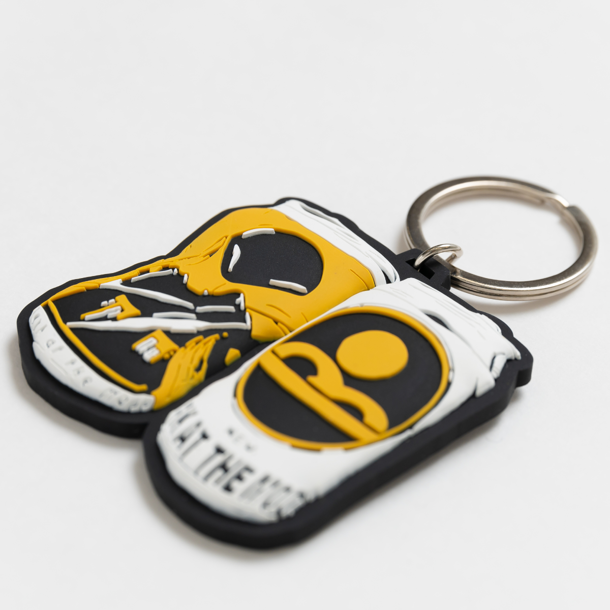 Old and New rubber keychain