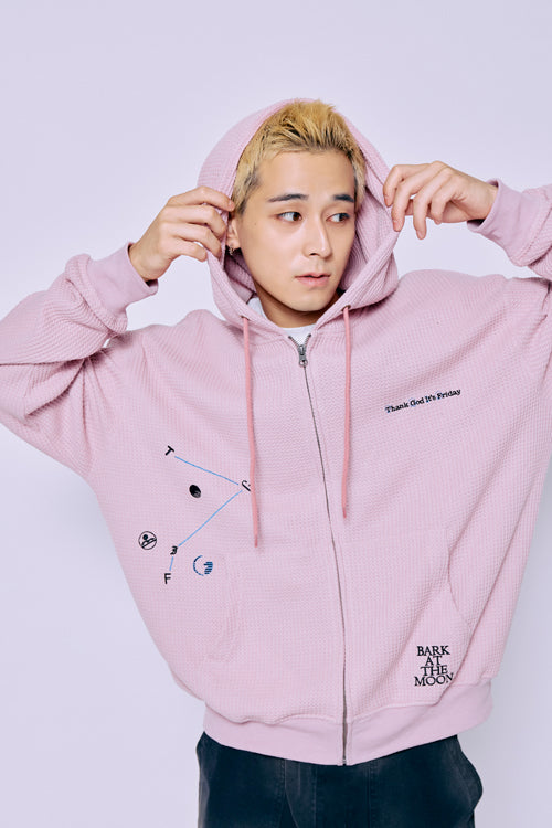 THANK GOD IT'S FRIDAY ZIP HOODIE