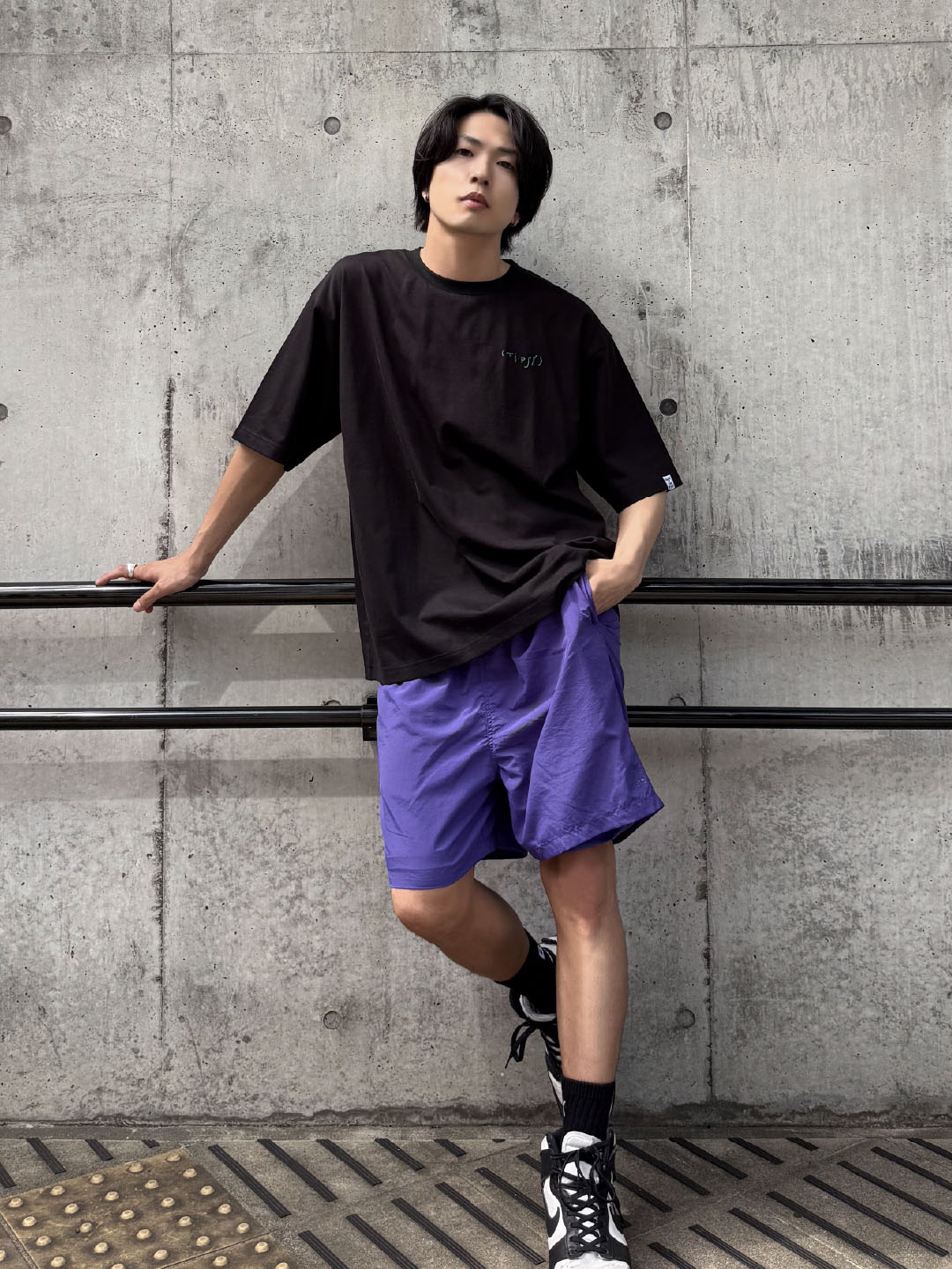 BM logo swim pants