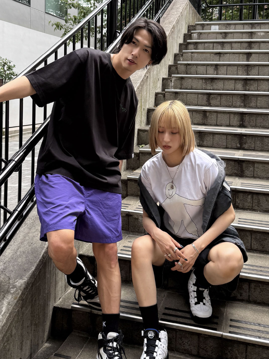 BM logo swim pants