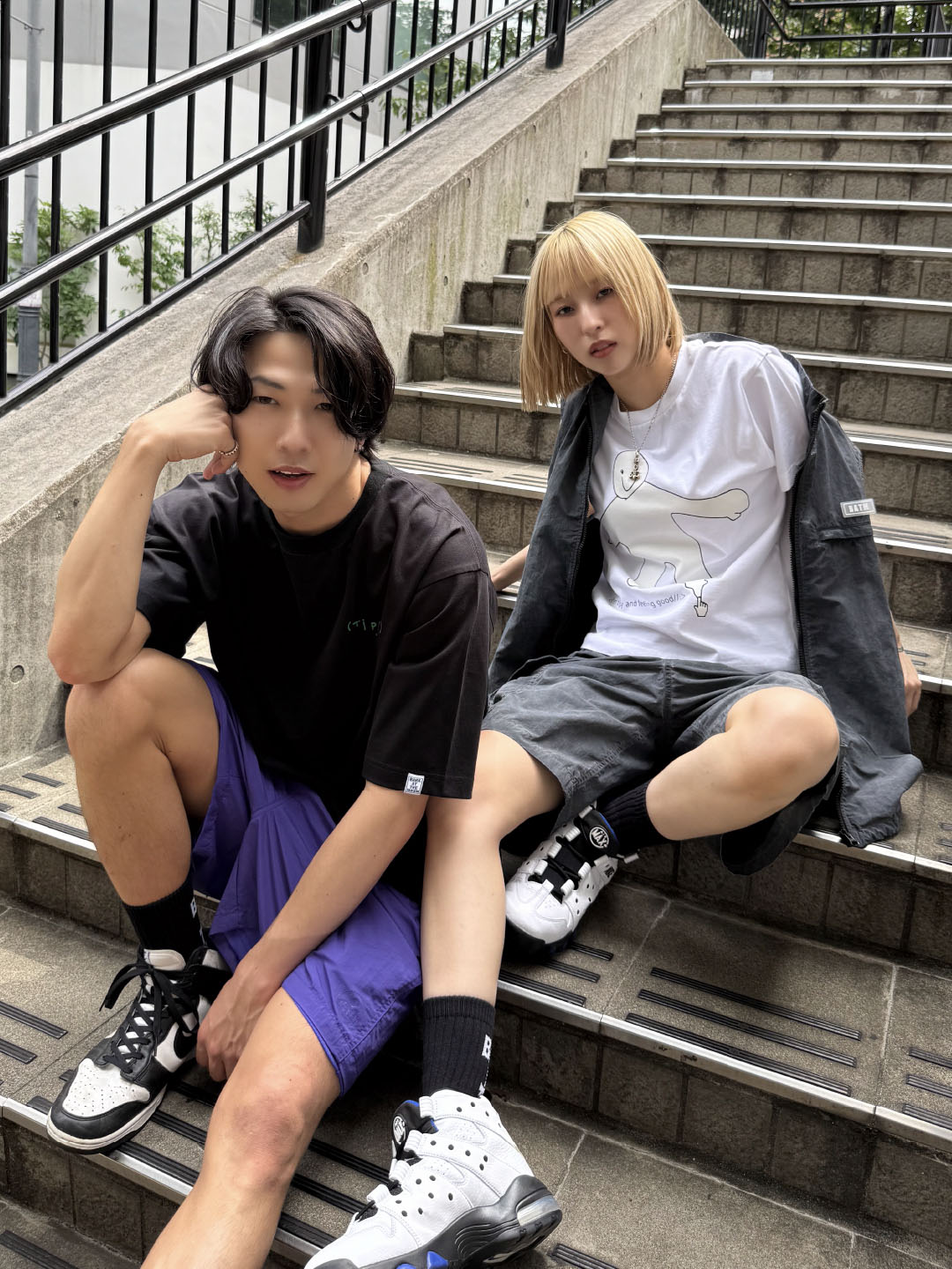 BM logo swim pants