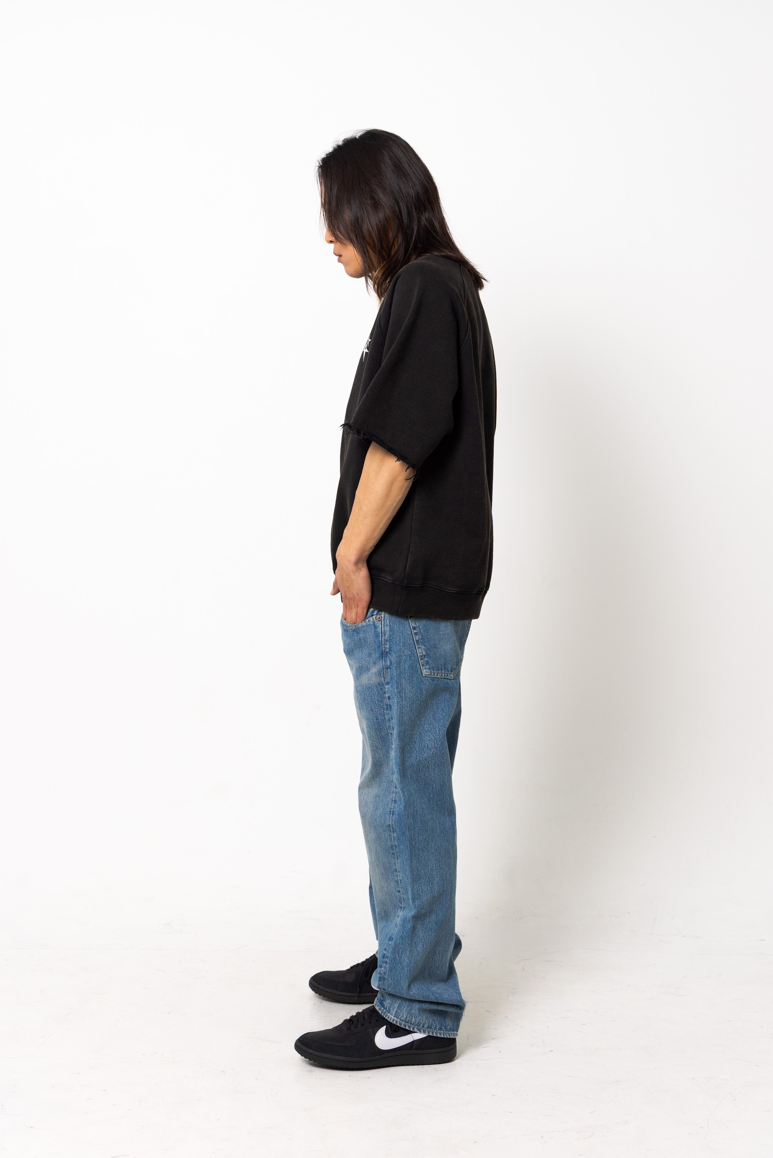 Powder processed sweat T-shirt