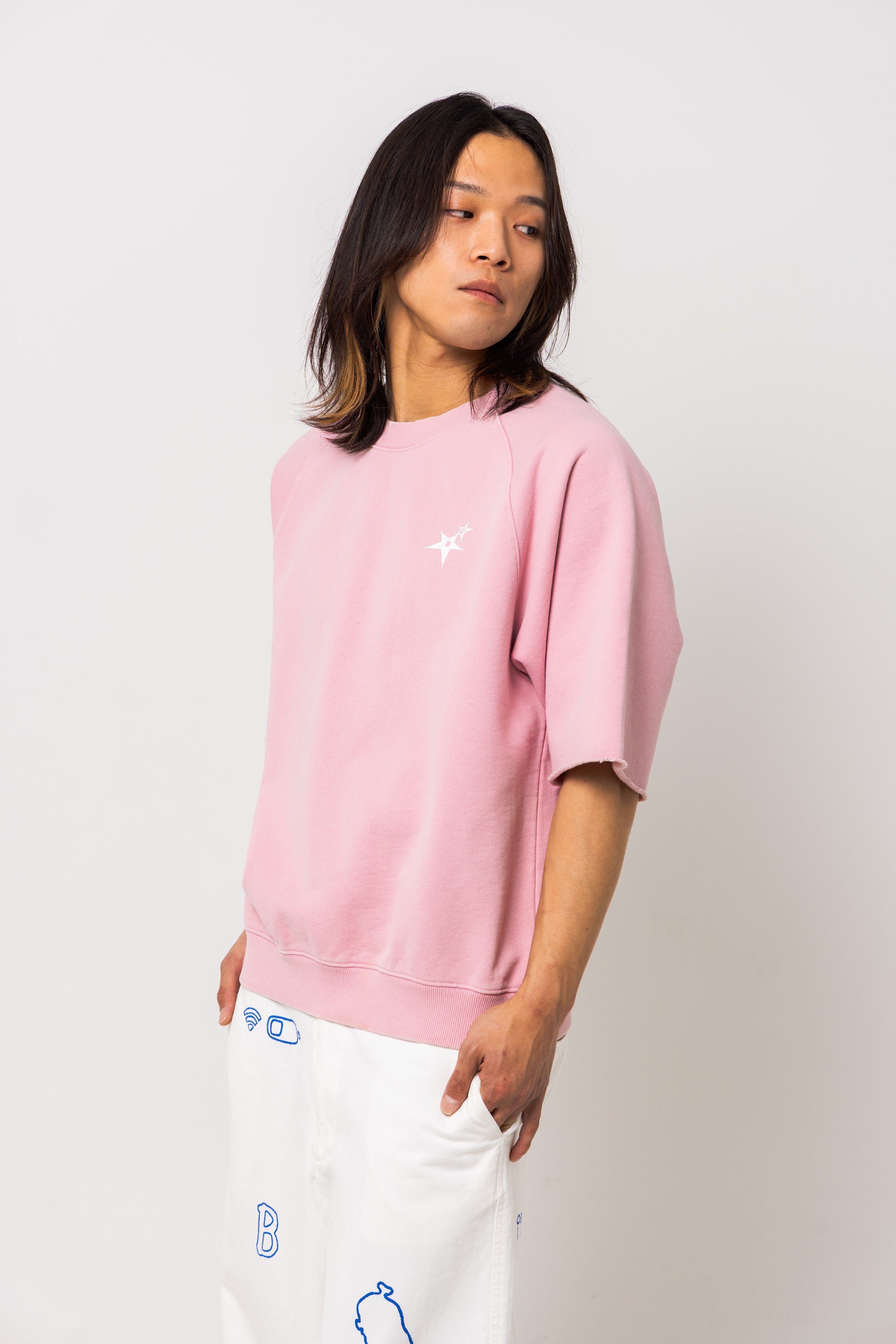Powder processed sweat T-shirt