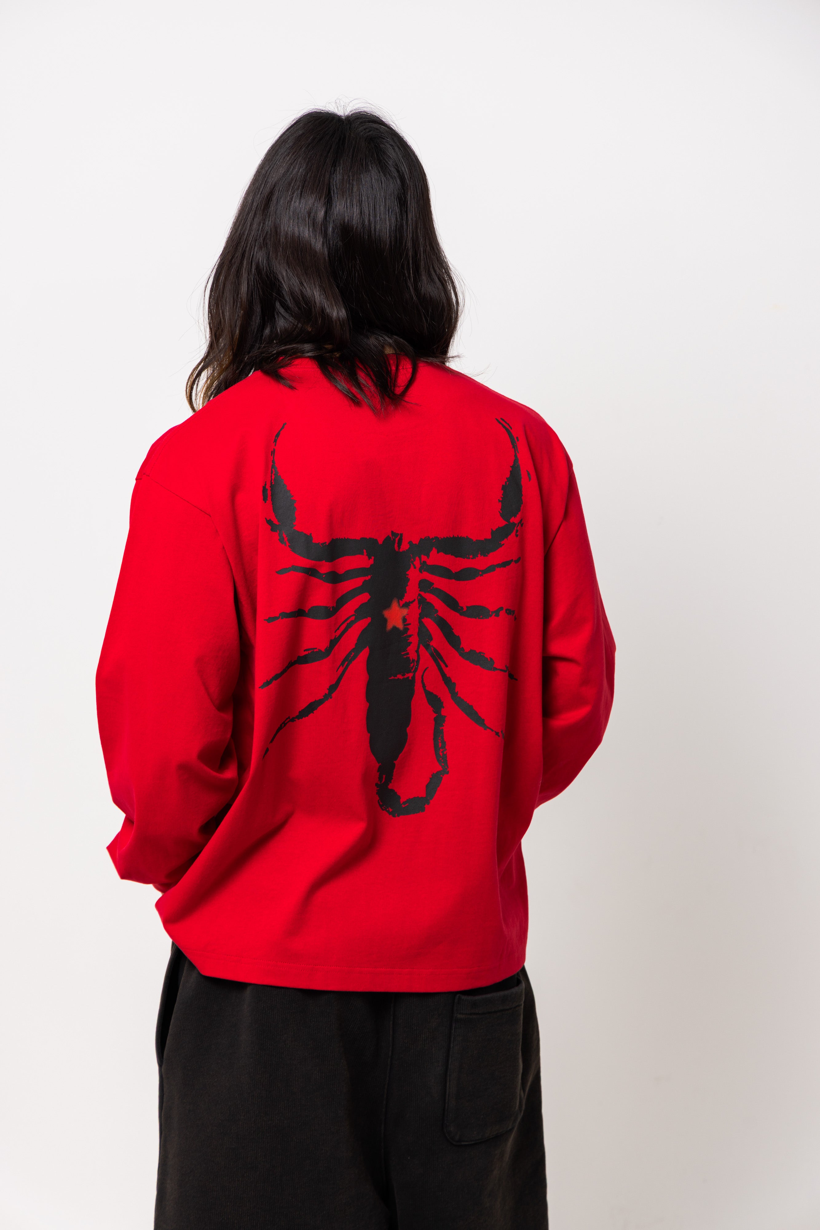 scorpion logo long sleeve tee