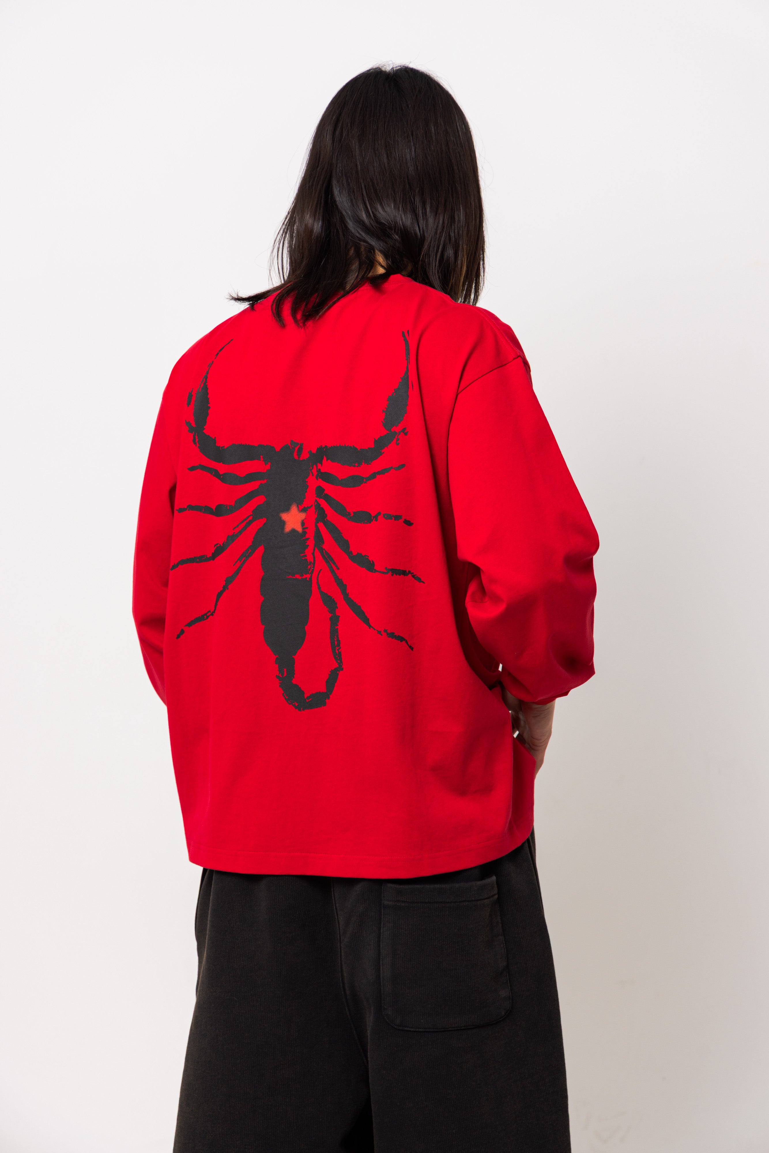 scorpion logo long sleeve tee