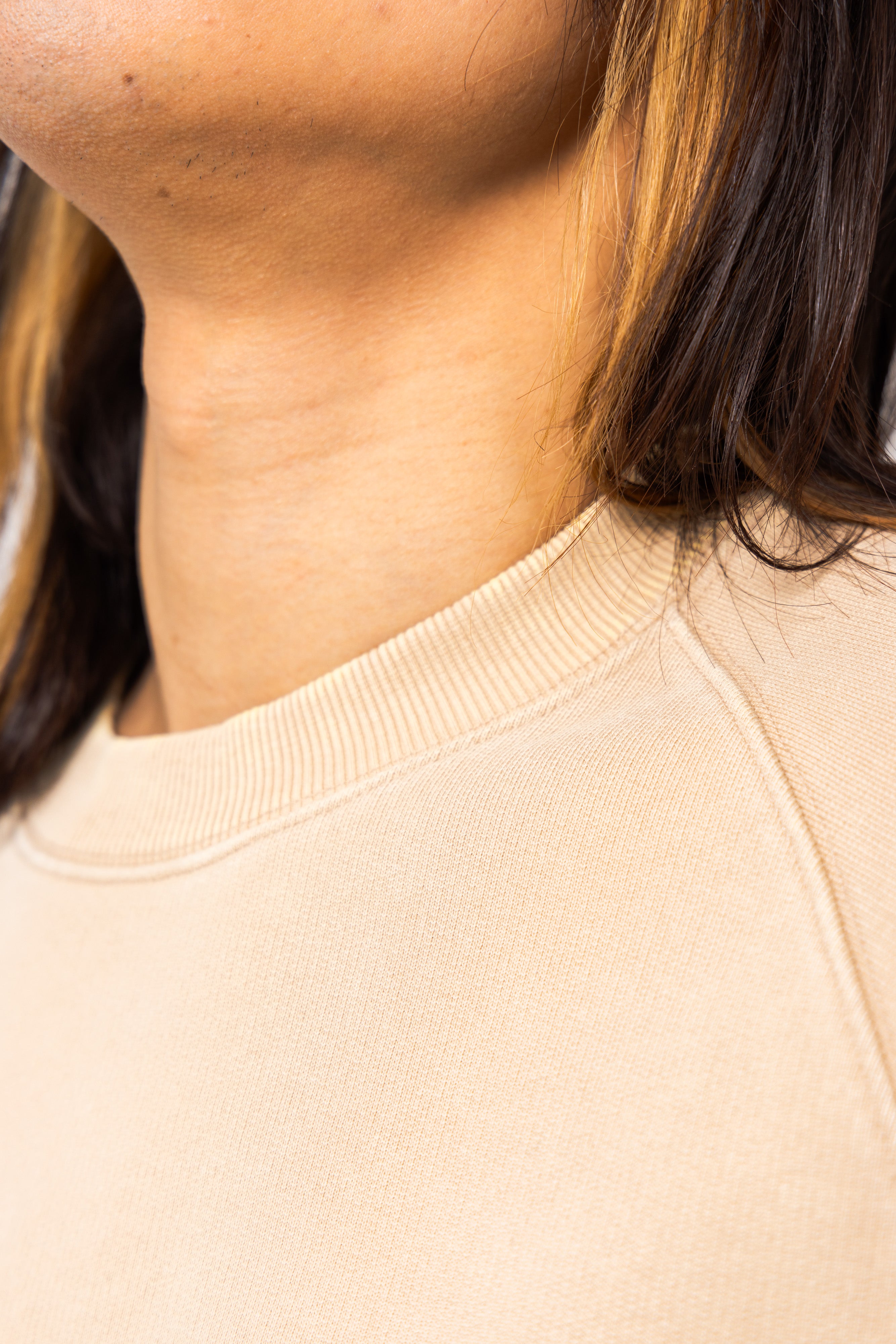 Powder processed sweat T-shirt